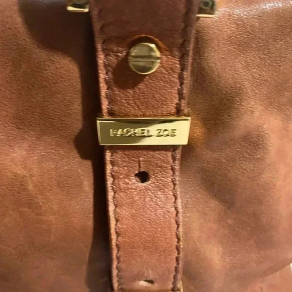 Rachel Zoe brown distressed leather satchel handbag - Picture 16 of 16